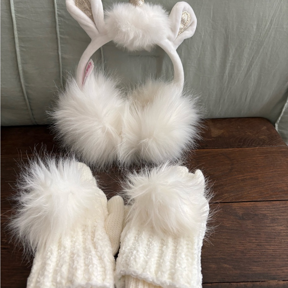 Justice earmuffs and gloves set